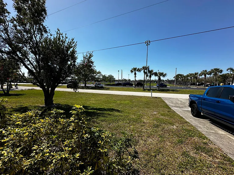 Directly across the street from Pelican Sports Complex and park