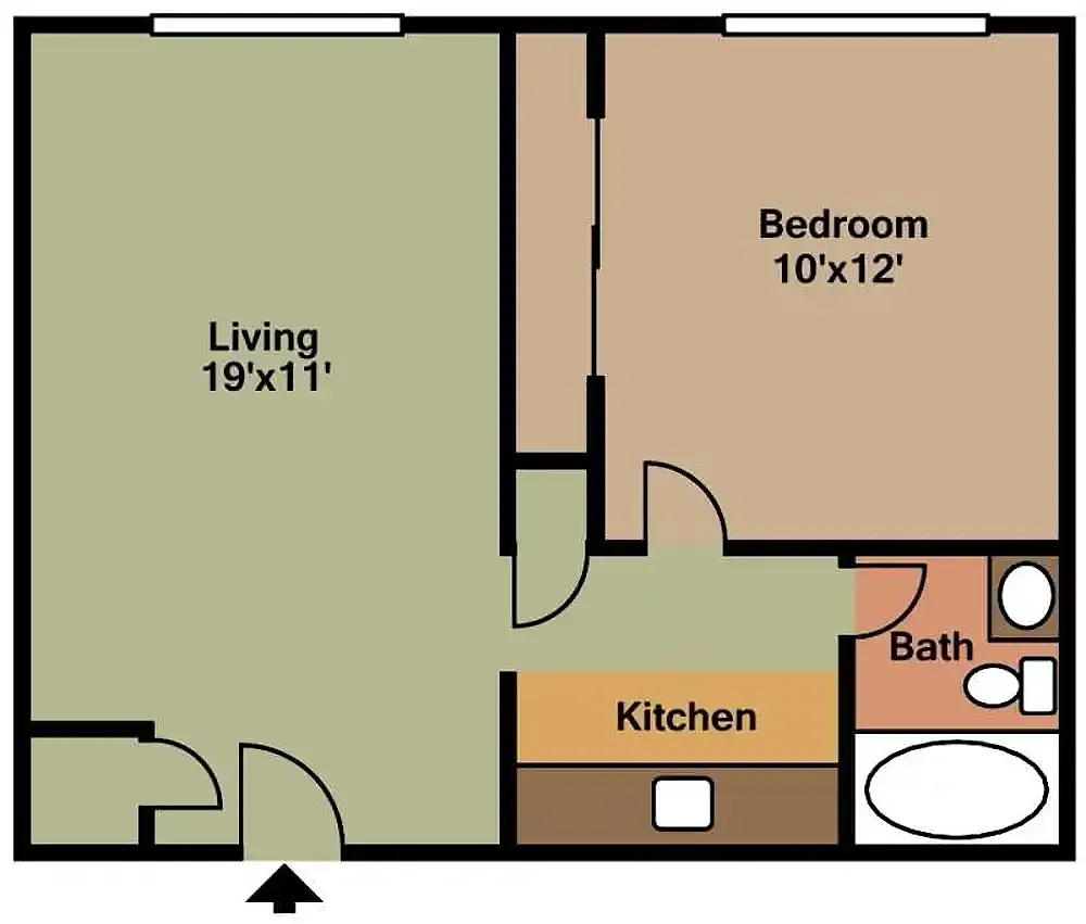 Floor plan 1 Bedroom