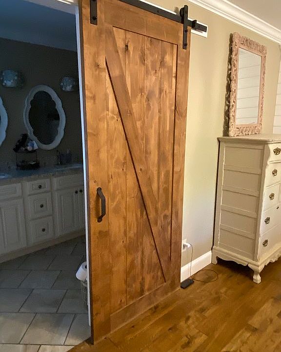 Master Bath door