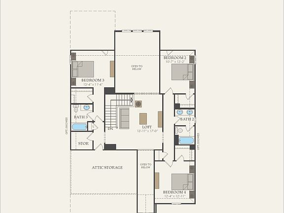 Second Floor 4 br 3.5 ba