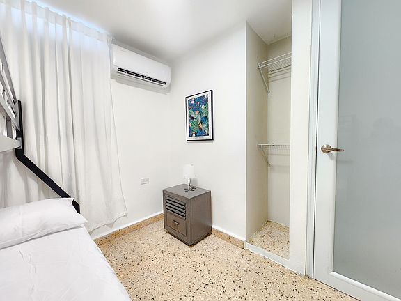 2 bedroom with bunkbed, full and twin also with ac split unit