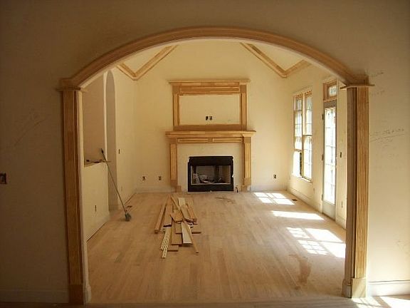 View into  breakfast/open area