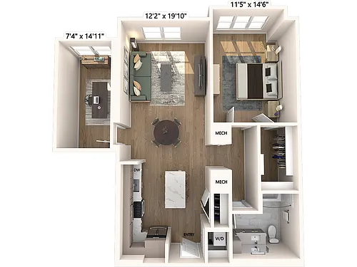 Floor plan A20-Da-alt-a