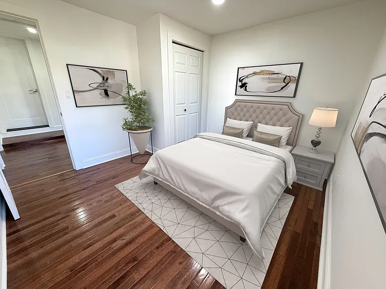 Digitally staged bedroom #3