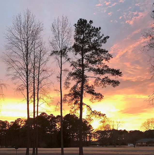 Majestic sunrise and sunset