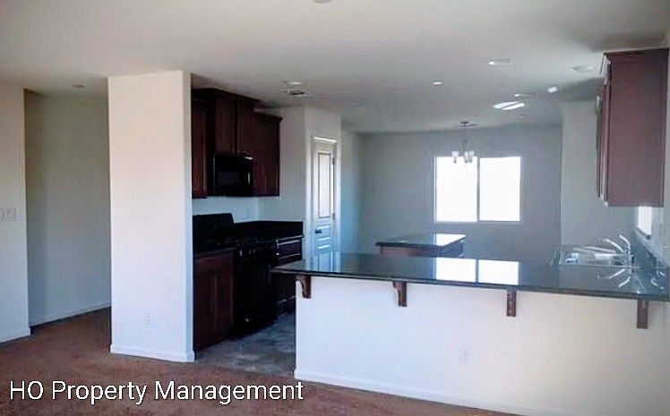 Living room and kitchen view