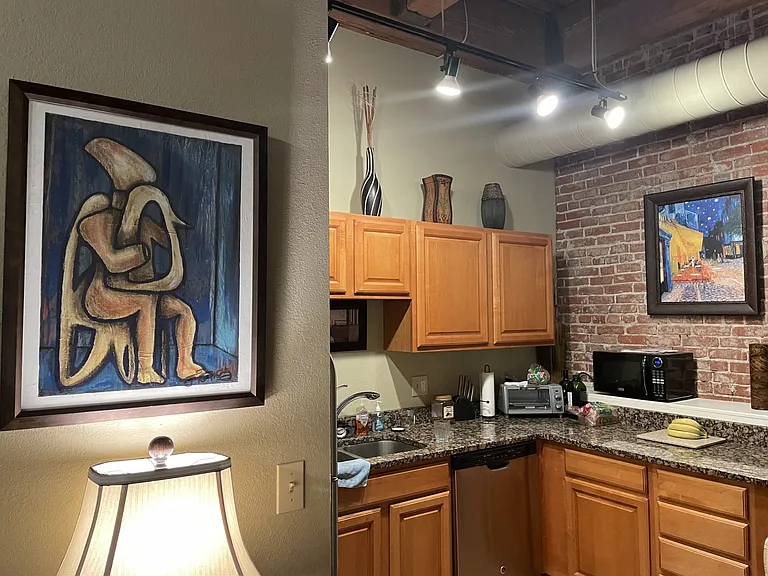 Updated kitchen and cabinets
