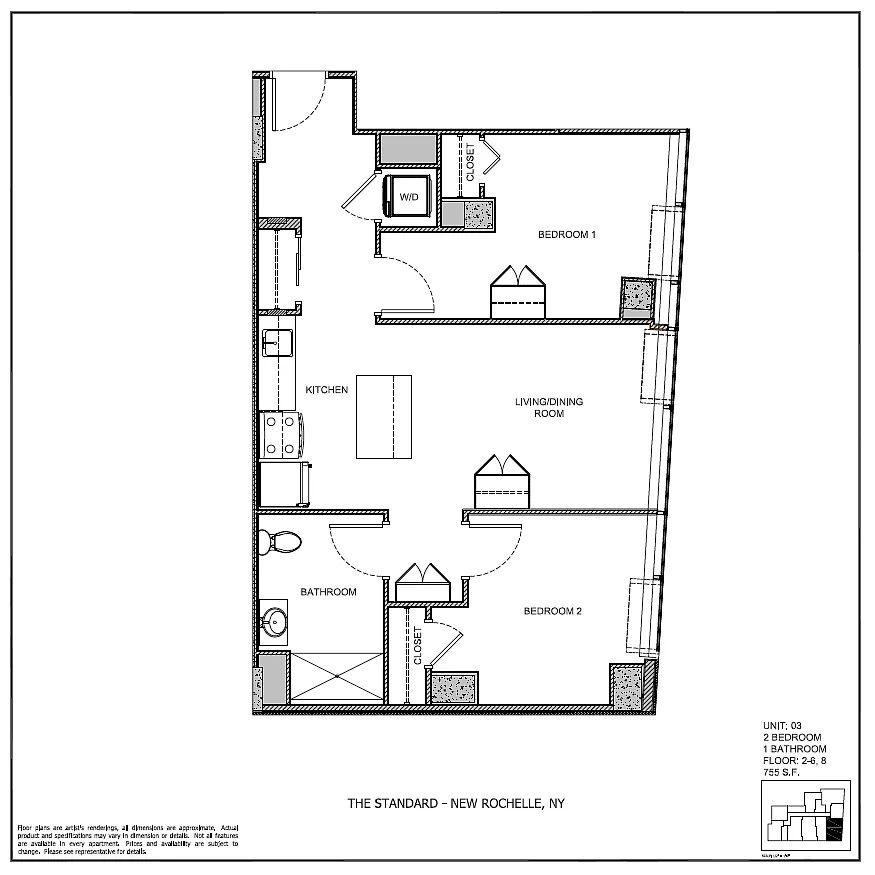 Floor plan THE DAVIS UNIT