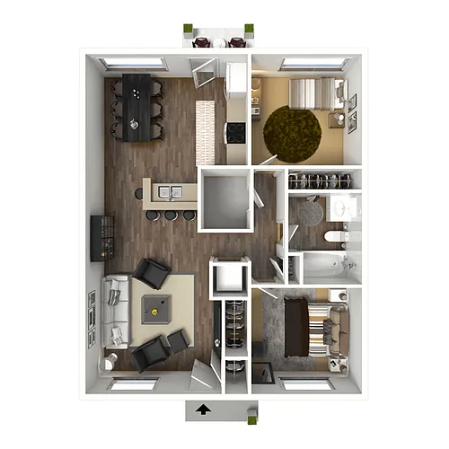 Floor plan 2x1L