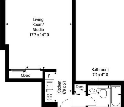 2nd image of 500 W 43rd St APT 27D
