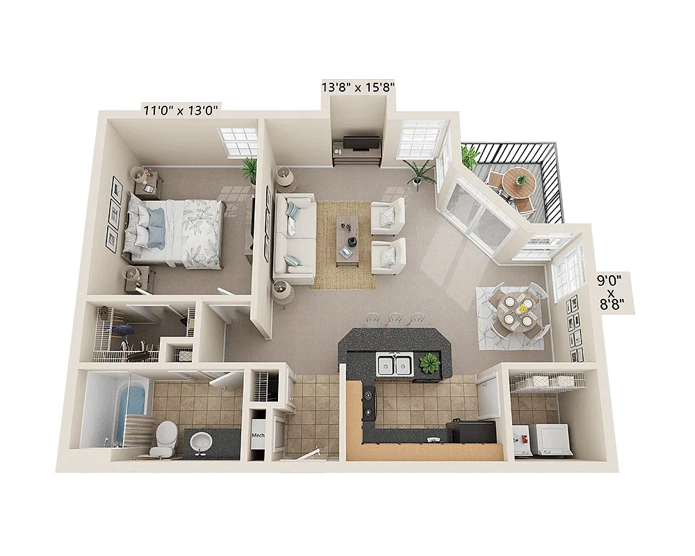 Floor plan Plan A1B
