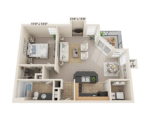 Floor plan Plan A1B