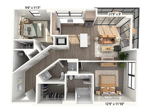 Floor plan B7