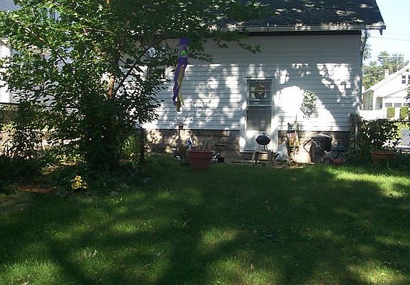 fenced backyard