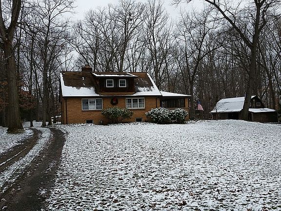 front view with barn