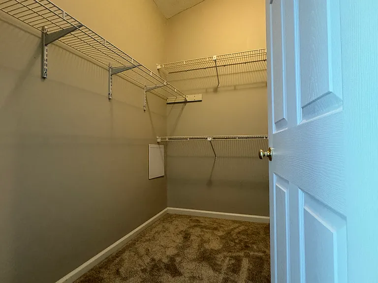 Master bedroom walk in closet