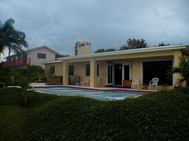 Rear of house