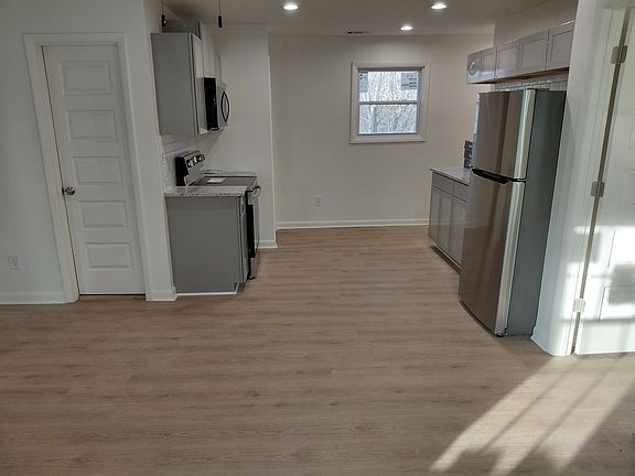 Kitchen showing open concept