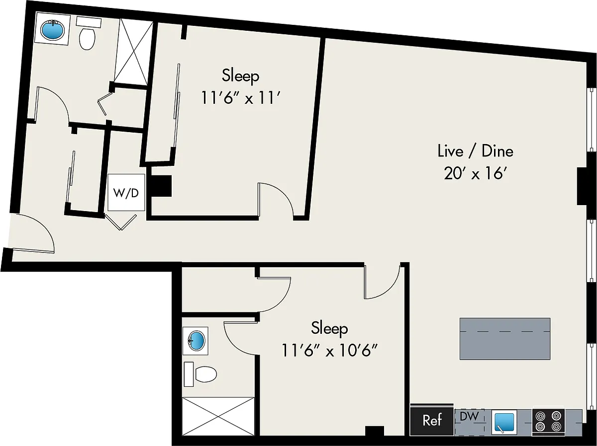 Floor plan B7 - 120