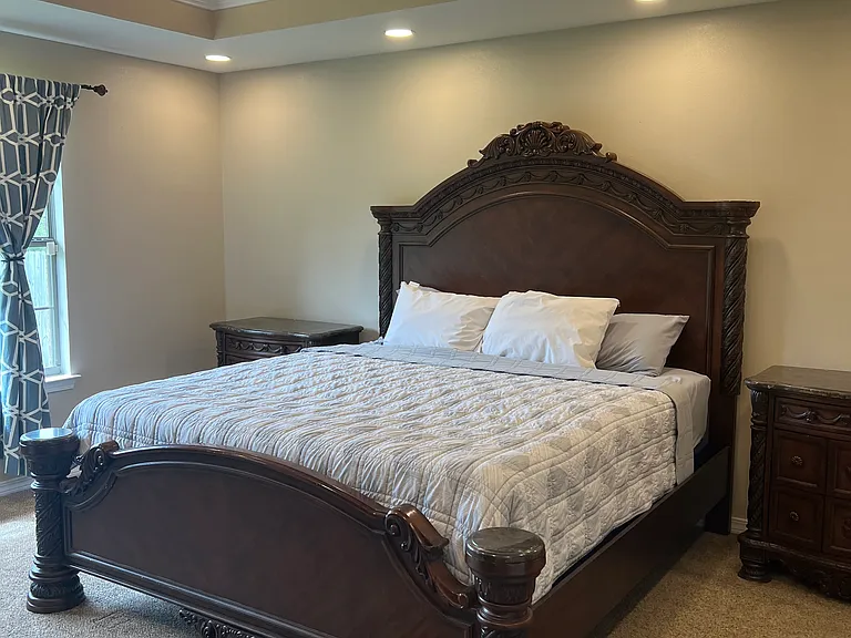 Owner Suite Bedroom with recess, lighting, as well as a coffered lighting in the Crawford ceiling