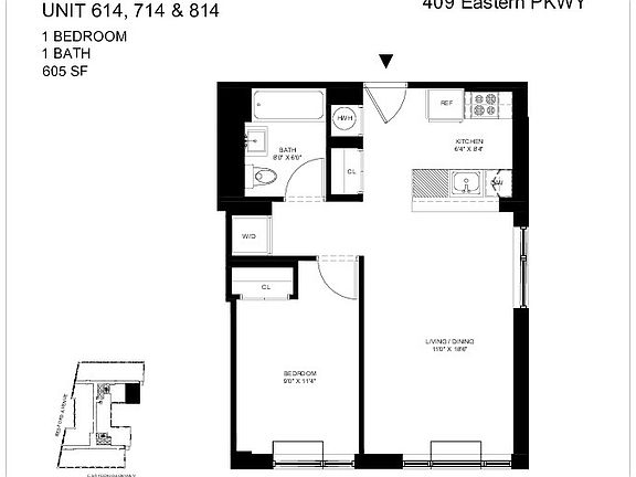 2nd image of 1525 Bedford Ave #814