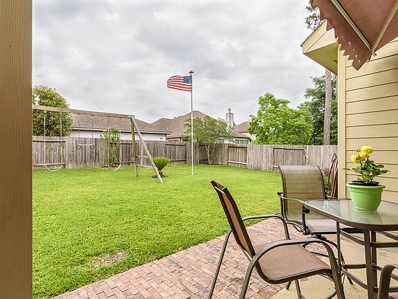 There's plenty of back yard space for kids and pets to run.