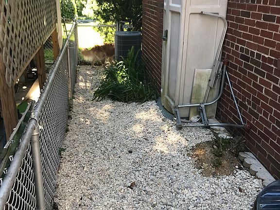 South side of house