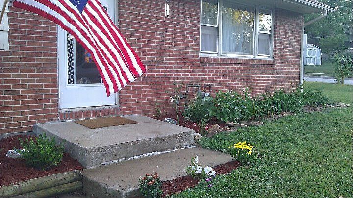 Front yard facing the house