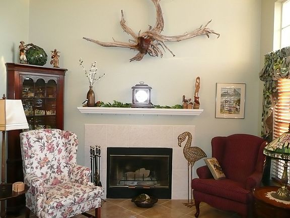 WOOD BURNING FIREPLACE