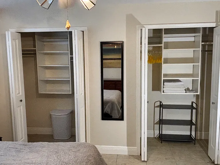 His & Hers Master Bedroom closets