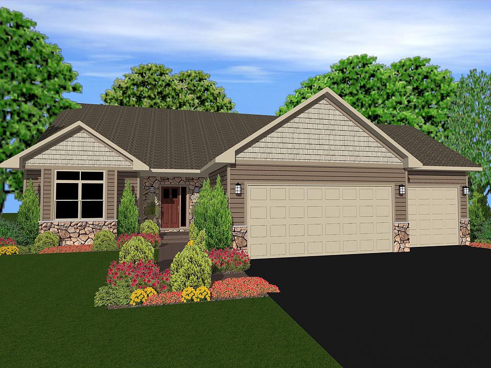 Colored rendering of home
