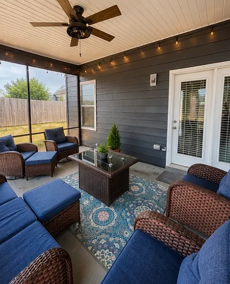Newly installed screened porch to protect you from the creatures while you relax and enjoy this refuge.