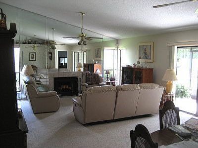 Spacious LR with fireplace