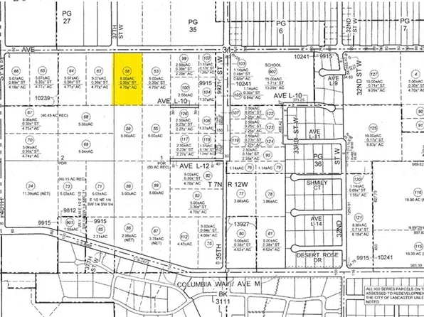 0 Vac Avenue L8 Pav Vic Sta #37, Lancaster, CA 93534