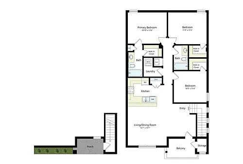 Floor plan Whitestone Second Floor
