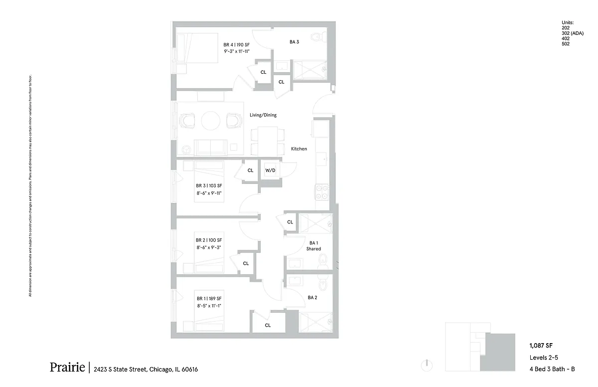 Floor plan Private bedroom with en-suite bathroom