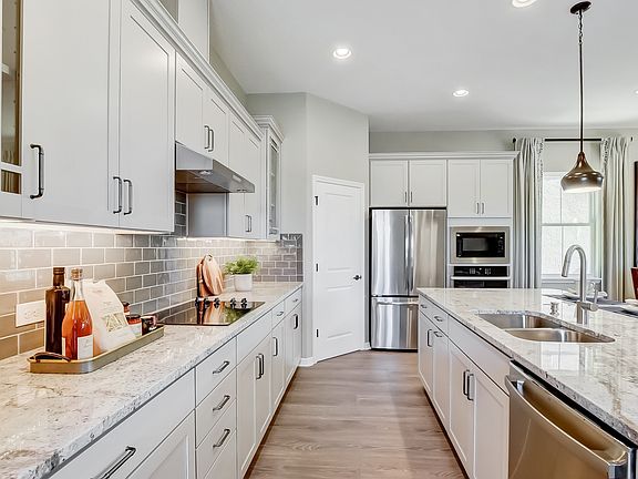 Kitchen with ample cabinet space