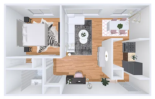 Floor plan 1 Bed