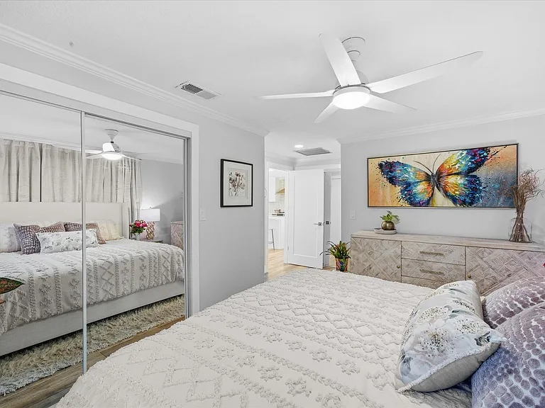 Primary Bedroom with Custom Closets