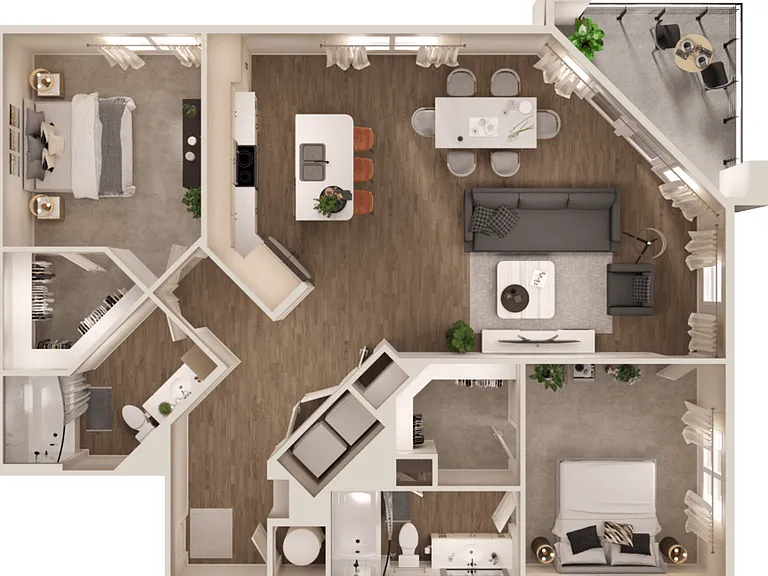 4B floor plan The Leo LoSo