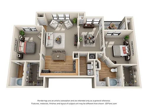 Floor plan Deerwood - B2