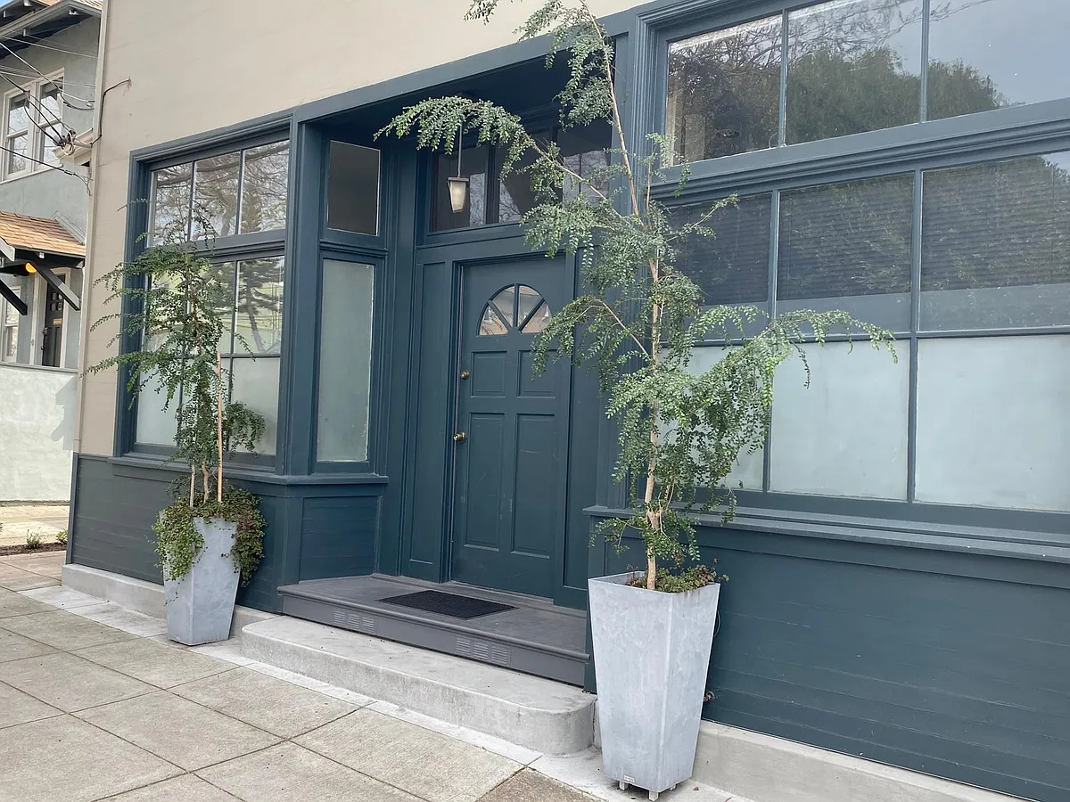Windows are etched up to eye level for privacy - 1002 Channing Way #B
