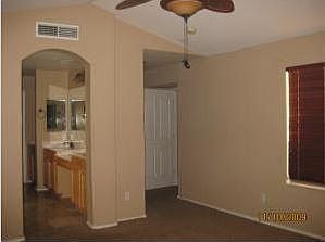 high ceilings, opens to master bath and then huge walk in closet