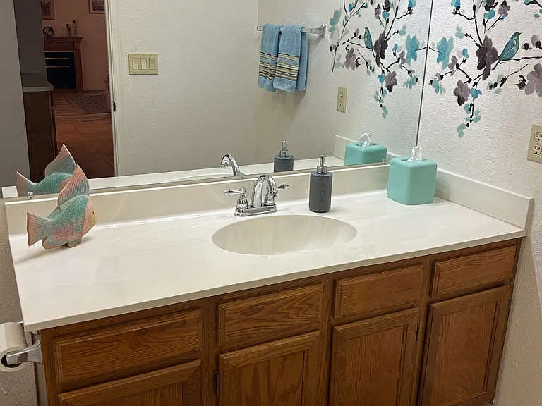 Main bathroom sink