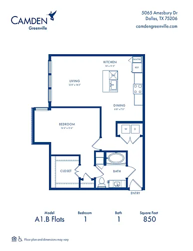 Floor plan A1B Flats