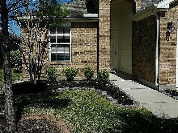 Nicely landscape front entry.