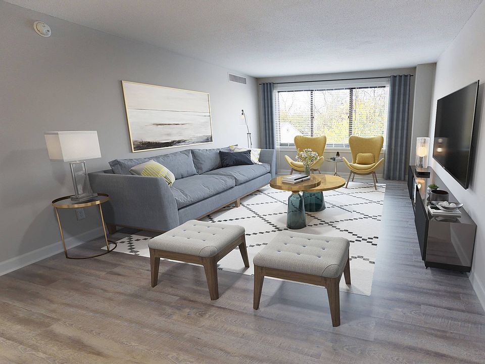 Expansive living room with oversized windows