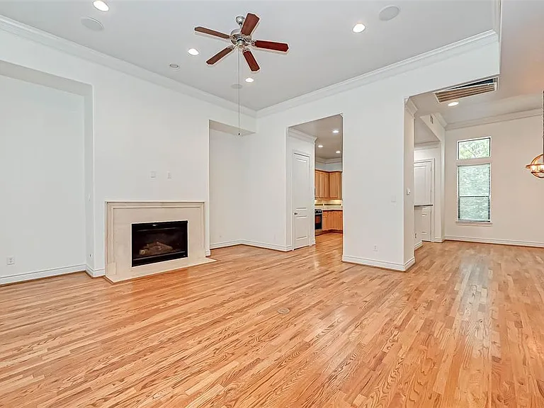 Very spacious 2nd floor dining, living, and kitchen area (with old kitchen in this picture)