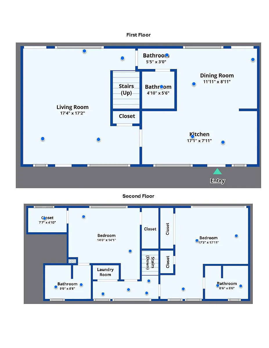 Floor plan George Welch - 4 bedroom townhouse