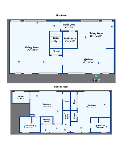 Floor plan George Welch - 4 bedroom townhouse